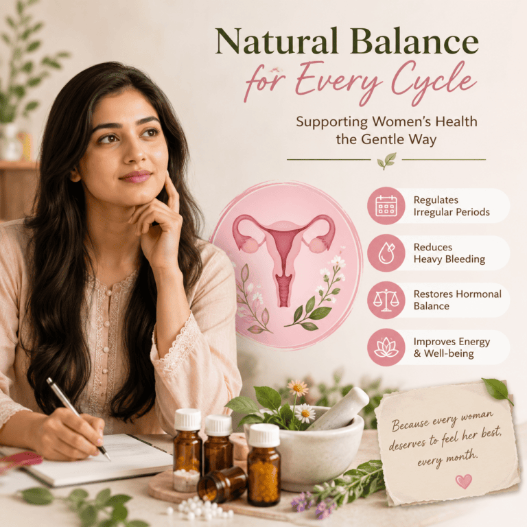 Homeopathic Treatment for Irregular and Heavy Periods: Causes, Symptoms and Natural Care